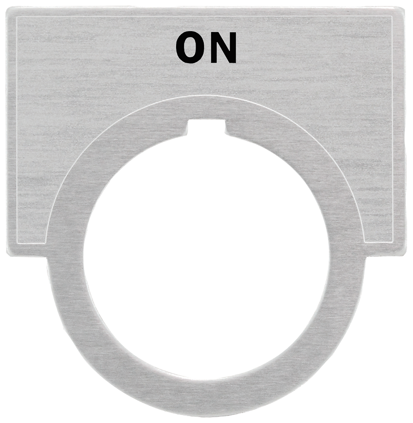 Accessory for Class 51 & 52 Legend Plate, Brushed Aluminum Large (1 1/4" x 2"...