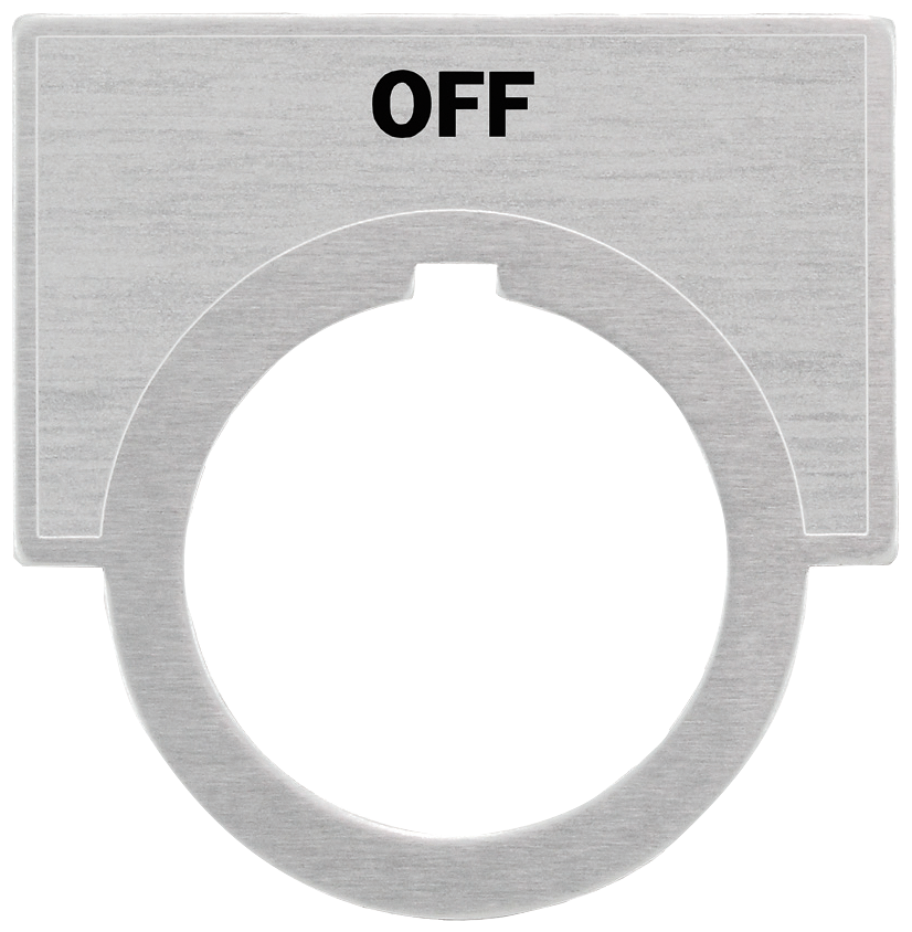 Accessory for Class 51 & 52 Legend Plate, Brushed Aluminum Large (1 1/4" x 2"...