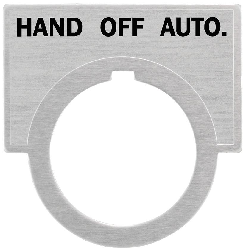 Accessory for Class 51 & 52 Legend Plate, Brushed Aluminum Large (1 1/4" x 2"...