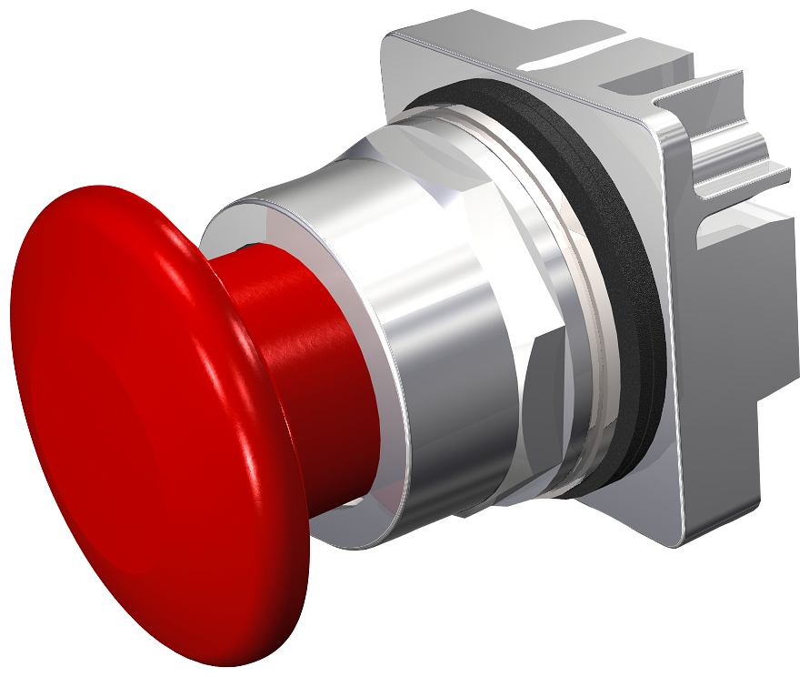 30mm Command/52, Chrome Finish Heavy Duty,Watertight/Oiltight Metal Operator,...