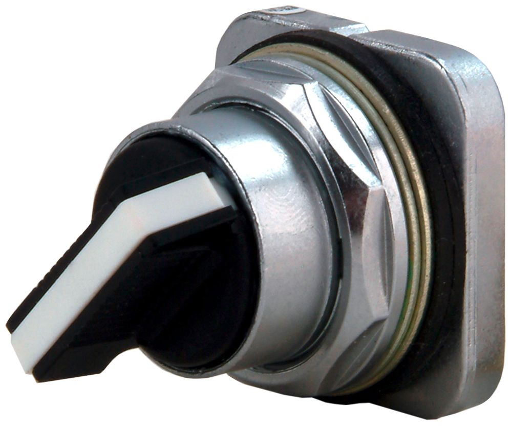 Selectorswitch, metal Maintained, short lever position, A Cam 2 position Oper...