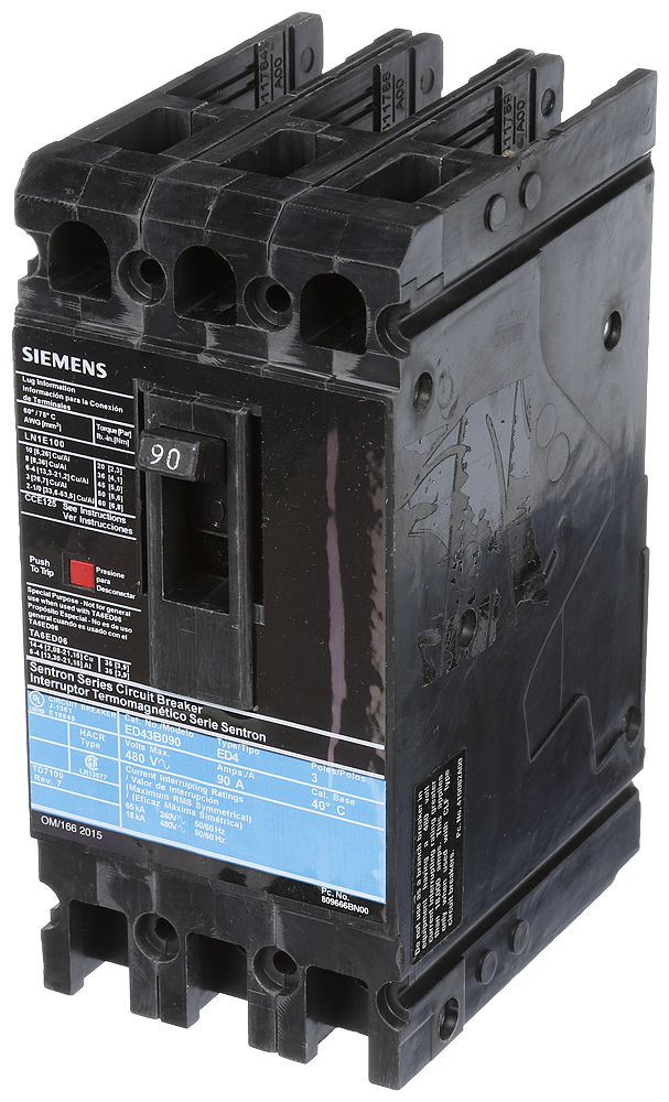 MCCB ED4, 3P-90A 480VAC