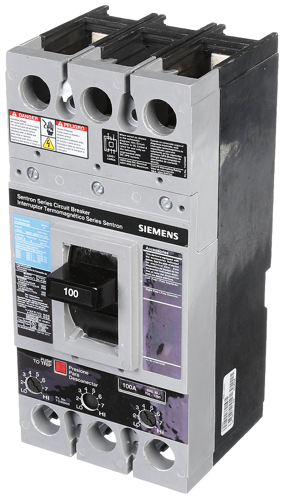 FD MCCB,22kA@600V,2P,100A,NO-INT,STD,TM