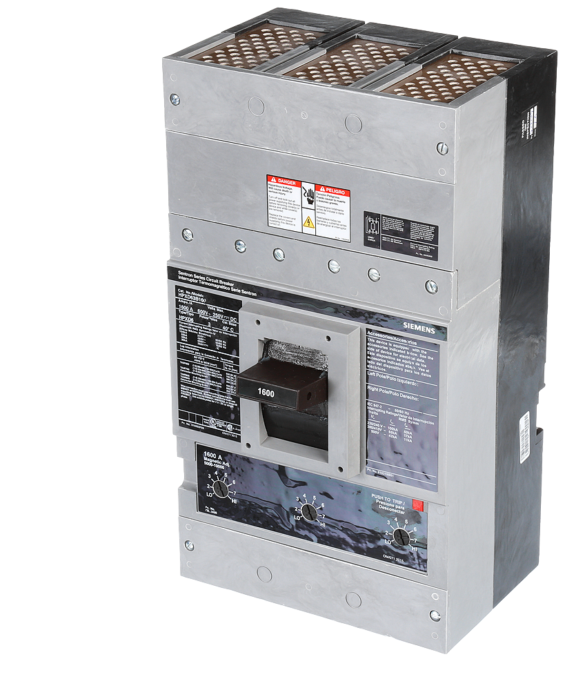 PD MCCB,50kA@600V,3P,1600A,NO-INT,STD,TM