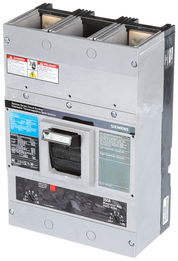 JD MCCB,65kA@240V,2P,350A,NO-INT,STD,TM