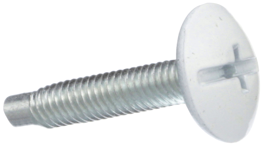 1=1 PKG OF 6 WHITE TRIM SCREWS