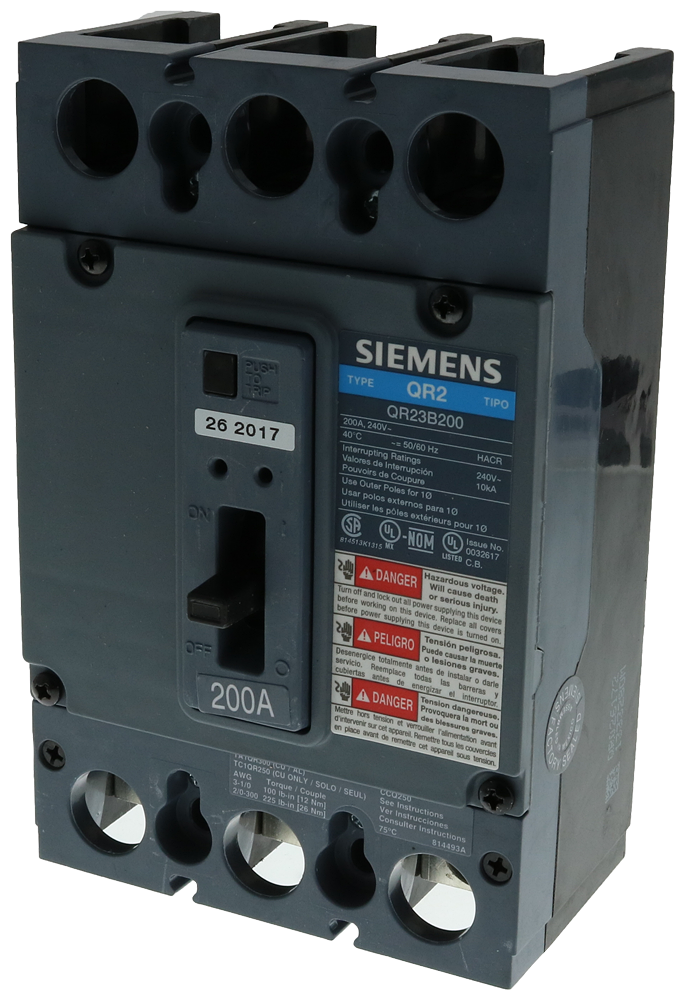 Siemens Low Voltage Molded Case Circuit Breakers General Purpose MCCBs - QR 2...