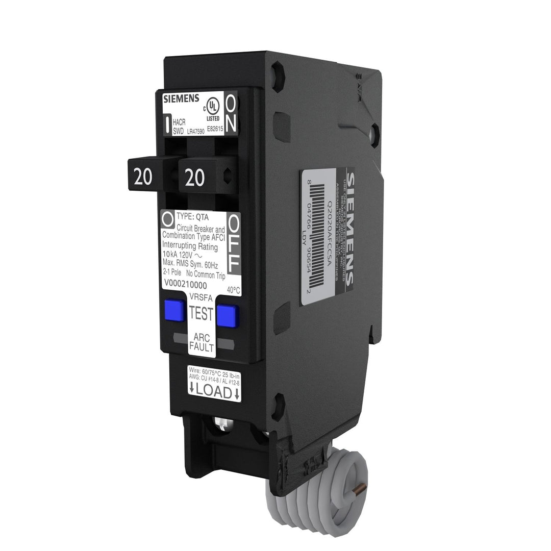 TWIN 15/15A (10kA) ARC-FAULT 1" BRKR