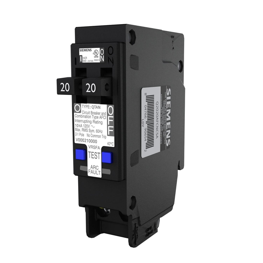 TWIN 20/20A Plug on Neutral ARC-FAULT 1"