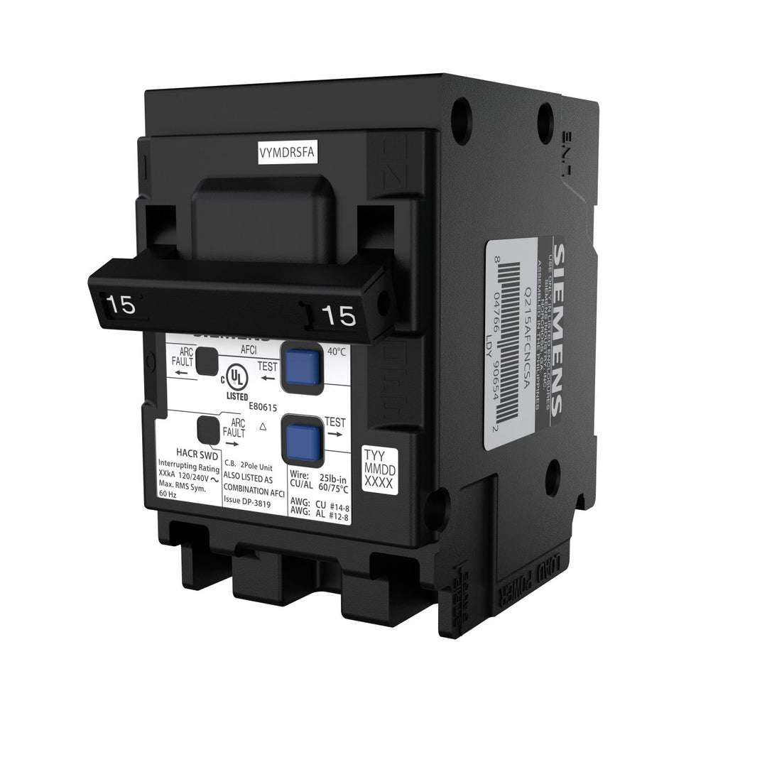 BRKR AFCI 2P 120/240V 15A 10kA