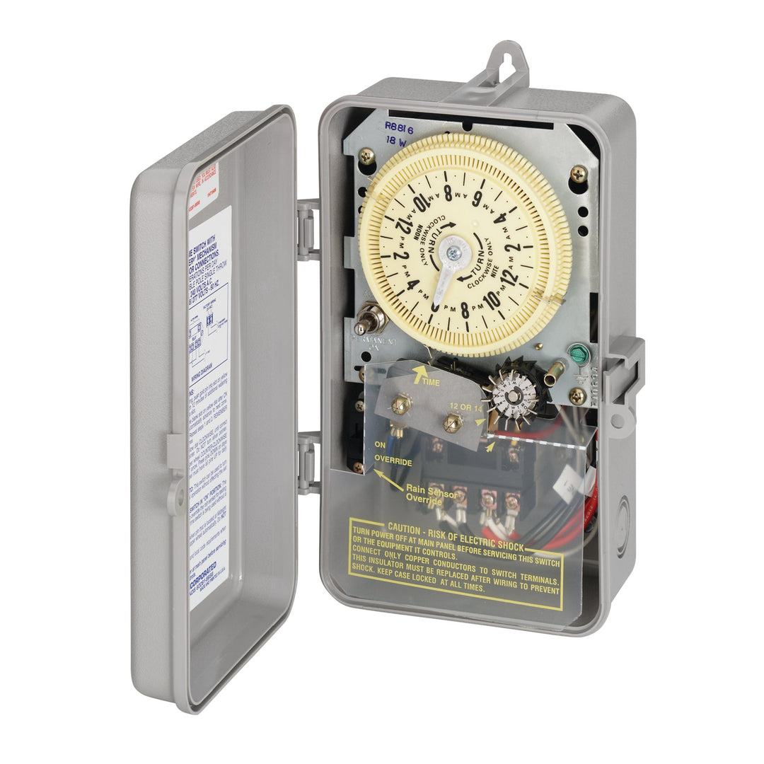Sprinkler/Irrigation Time Switch with 14-Day Skipper - Mechanism Only