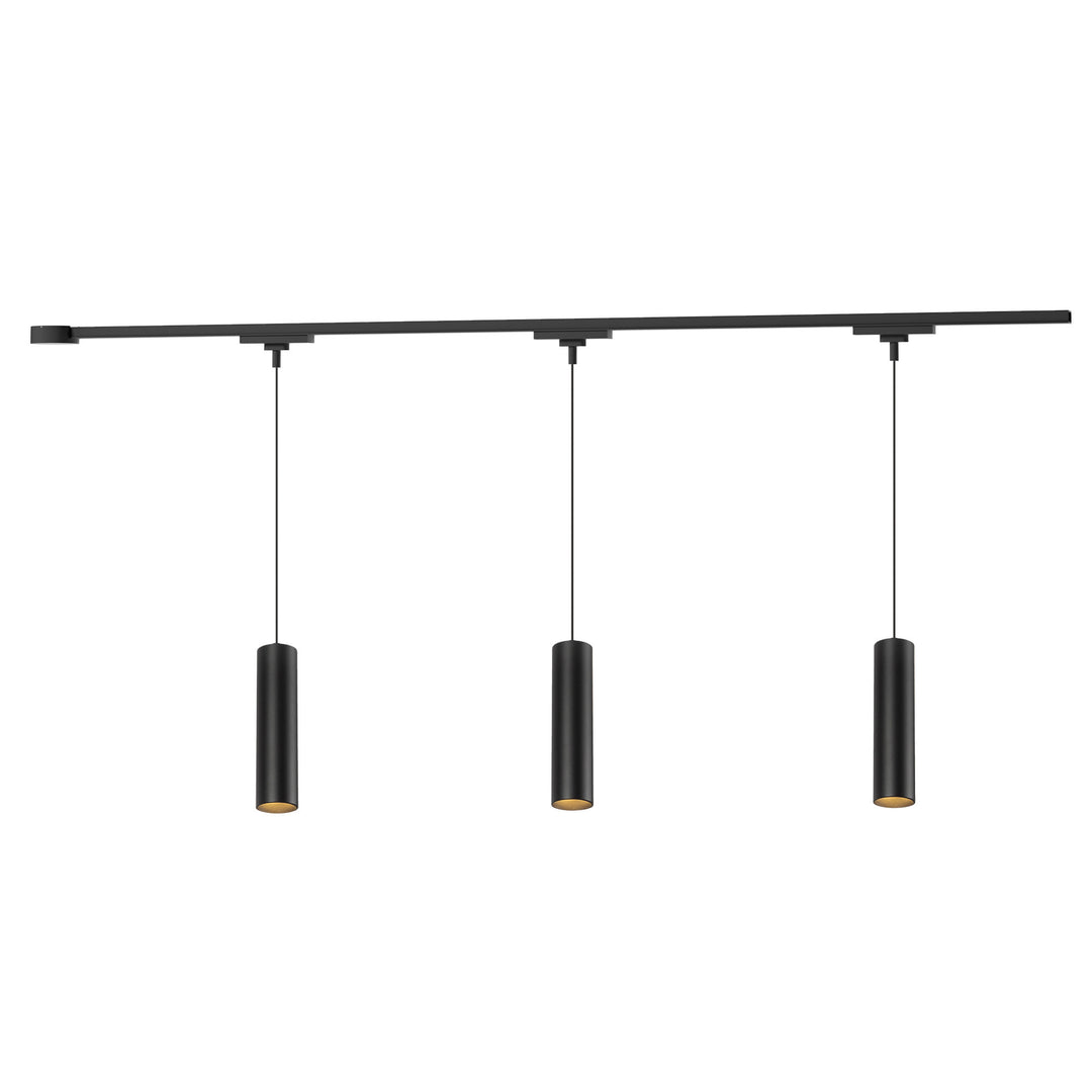 Remuda 81-in Black dimmable LED Trilo Ceiling Kit