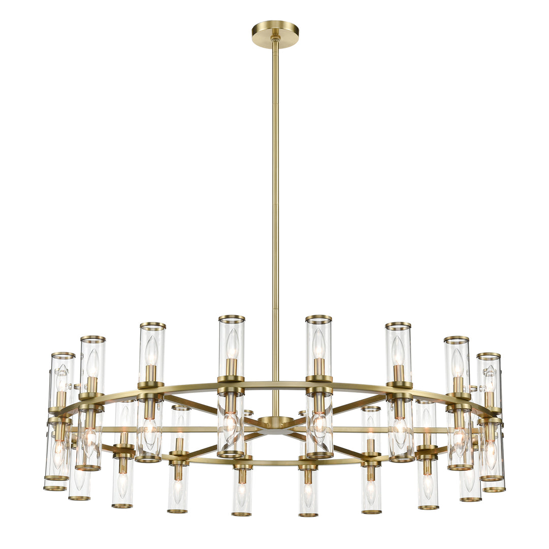 Revolve Clear Glass/Natural Brass 36 Lights Chandeliers