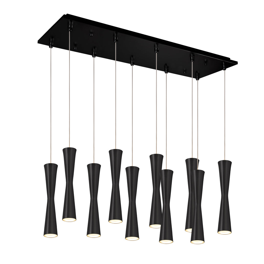 Robson 27-in Black 10-Light Multi Pendant