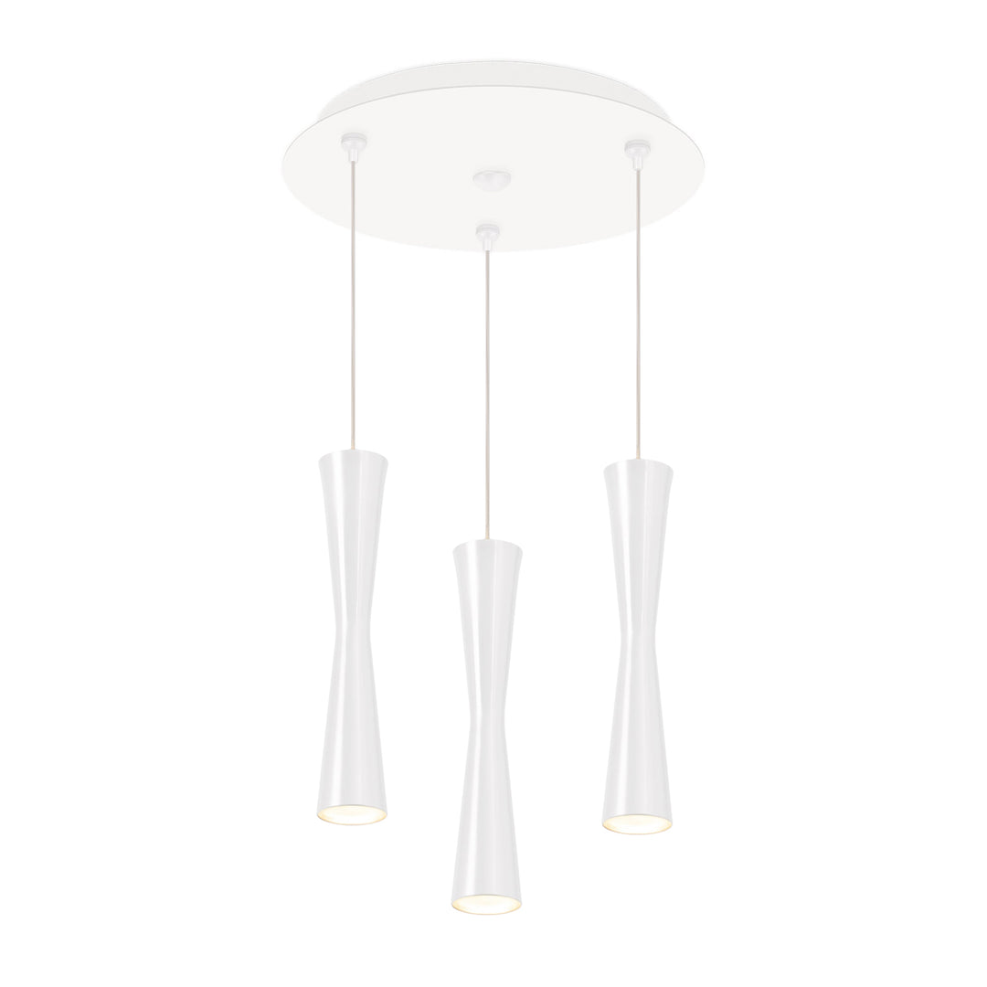 Robson 11-in White 3-Light Multi Pendant