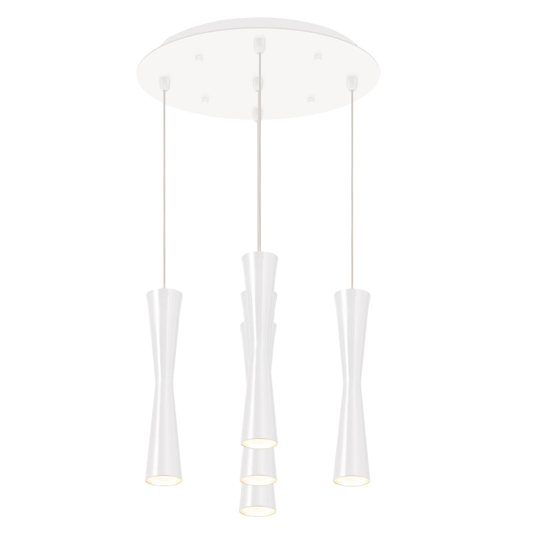 Robson 14-in White 5-Light Multi Pendant