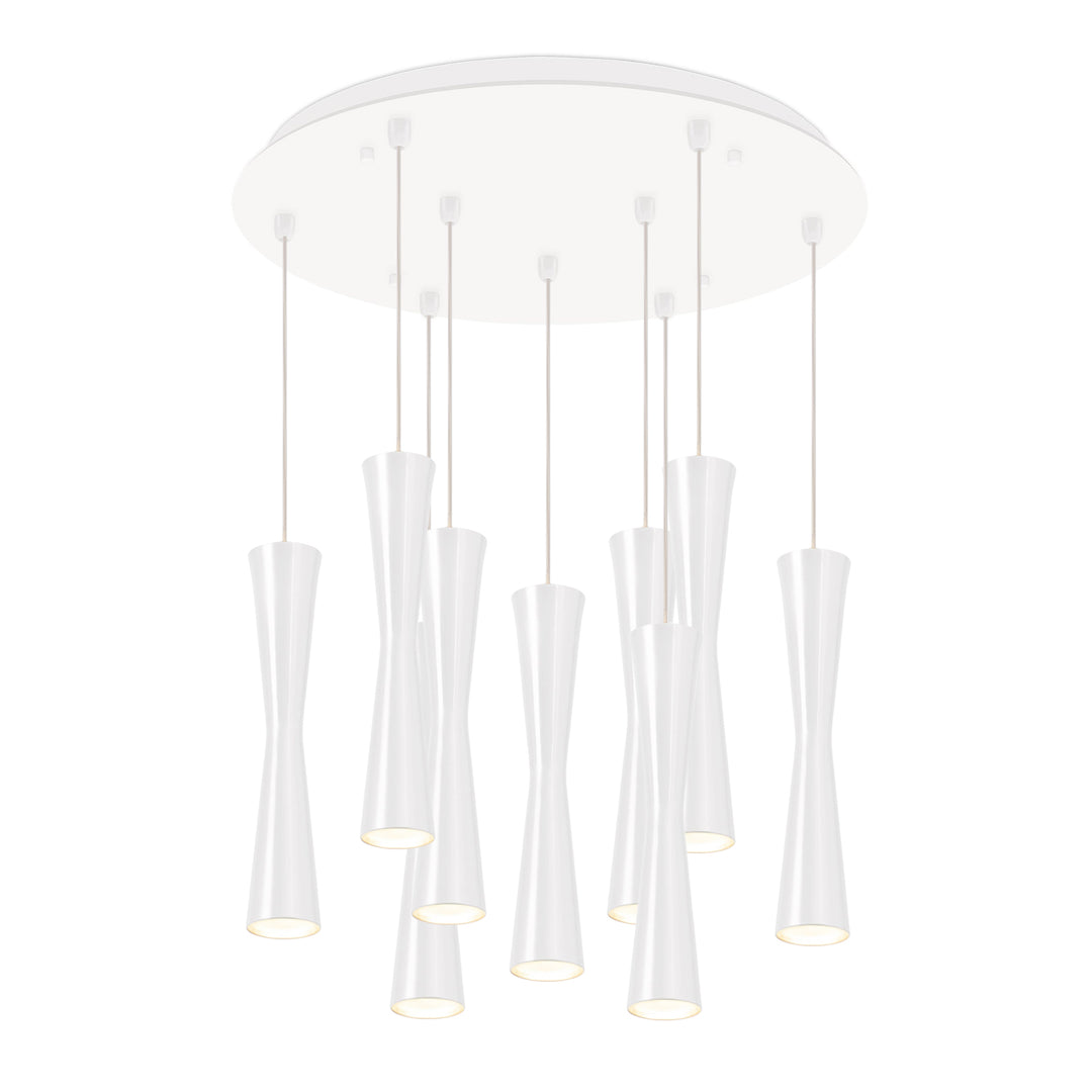 Robson 18-in White 9-Light Multi Pendant