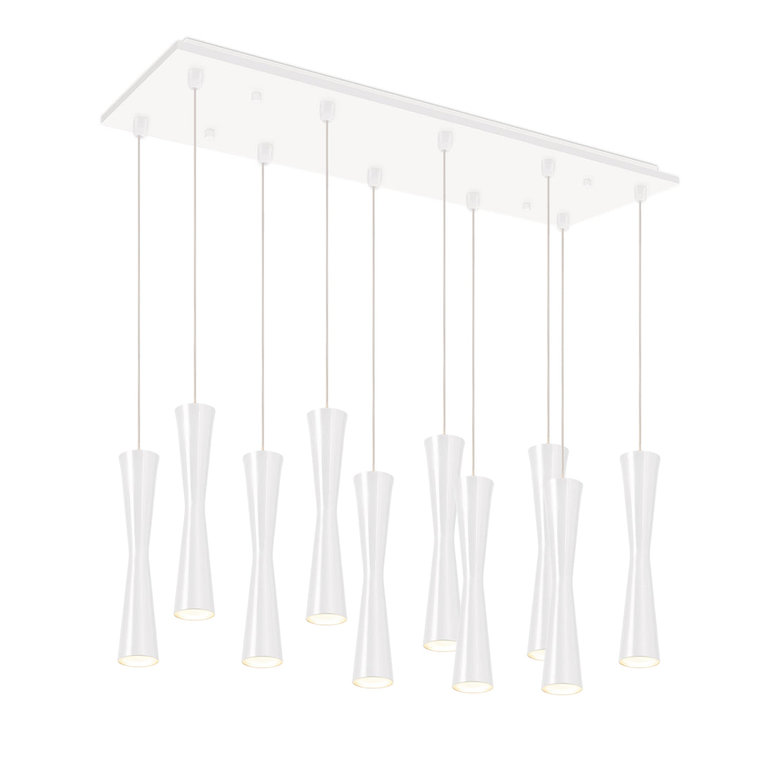 Robson 27-in White 10-Light Multi Pendant