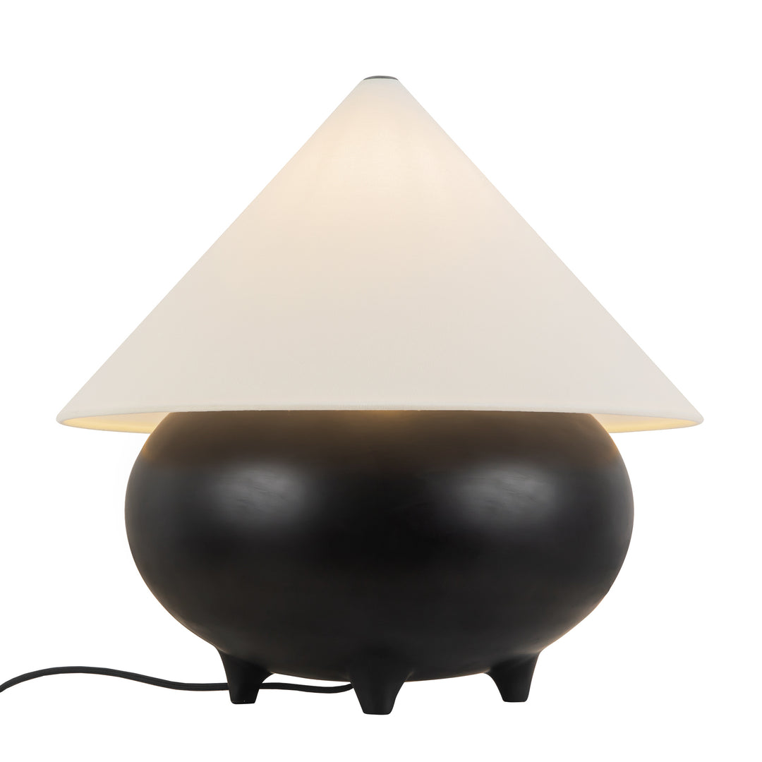 Rowan 17-in Black Table Lamp