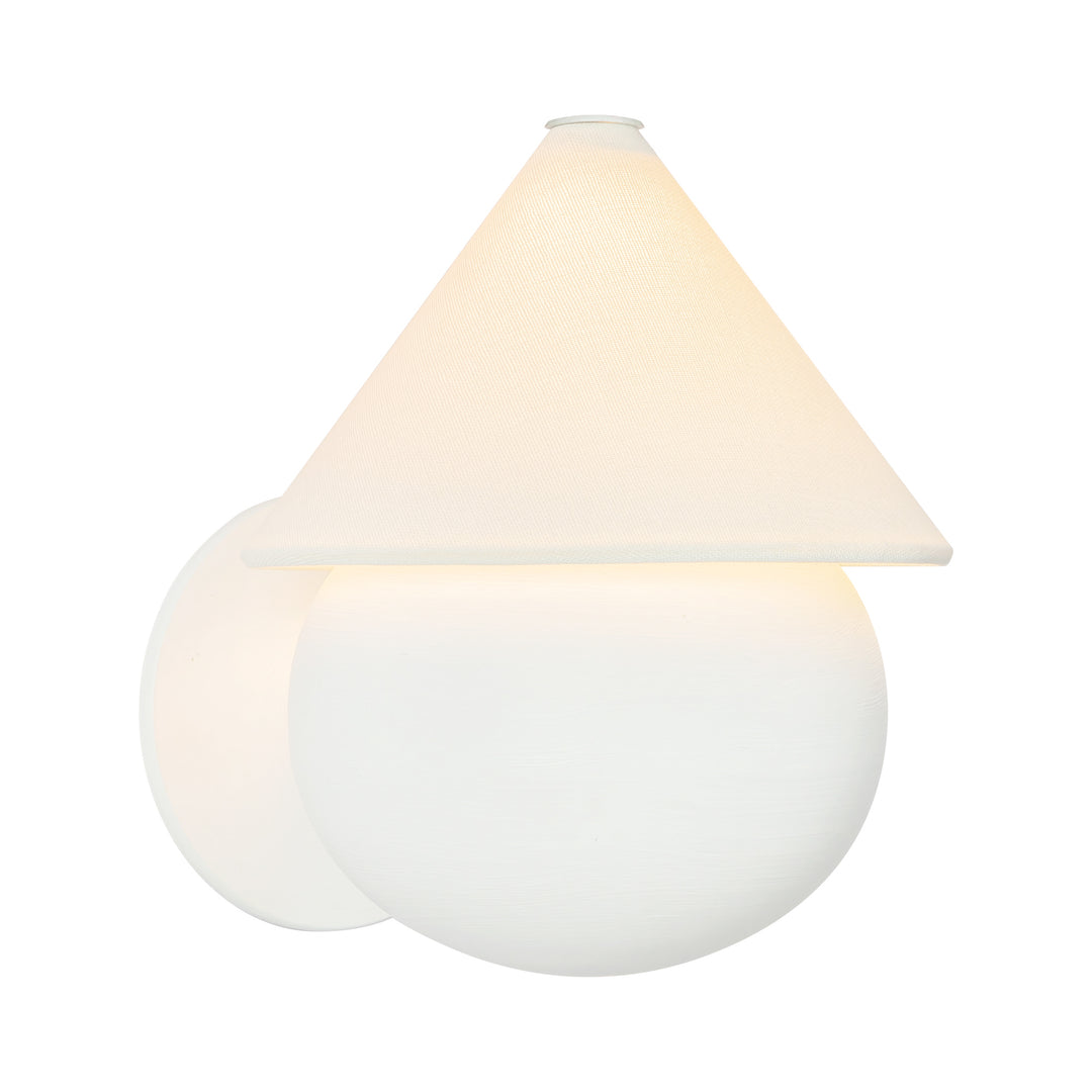 Rowan 9-in White dimmable LED Wall Sconce