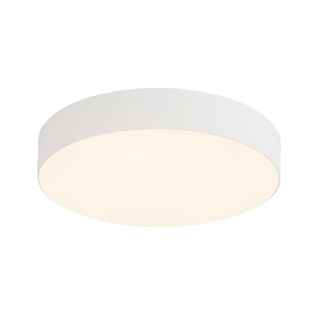 Rynn 5-in White dimmable LED Flush Mount