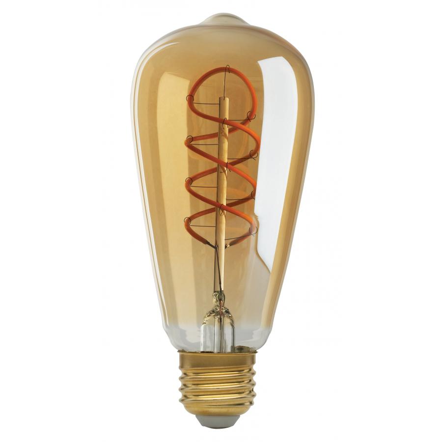4ST19/SPIRAL/LED/AMB/120V