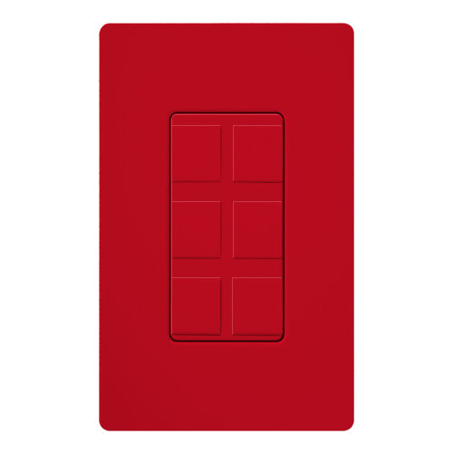 SIX PORT FRAME W/BLANKS SATIN COLOR HOT