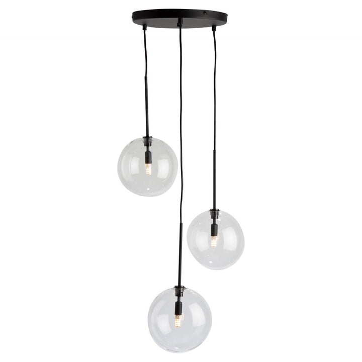 Pinpoint 3 Light Pendant Black