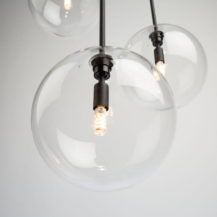 Pinpoint 3 Light Pendant Black