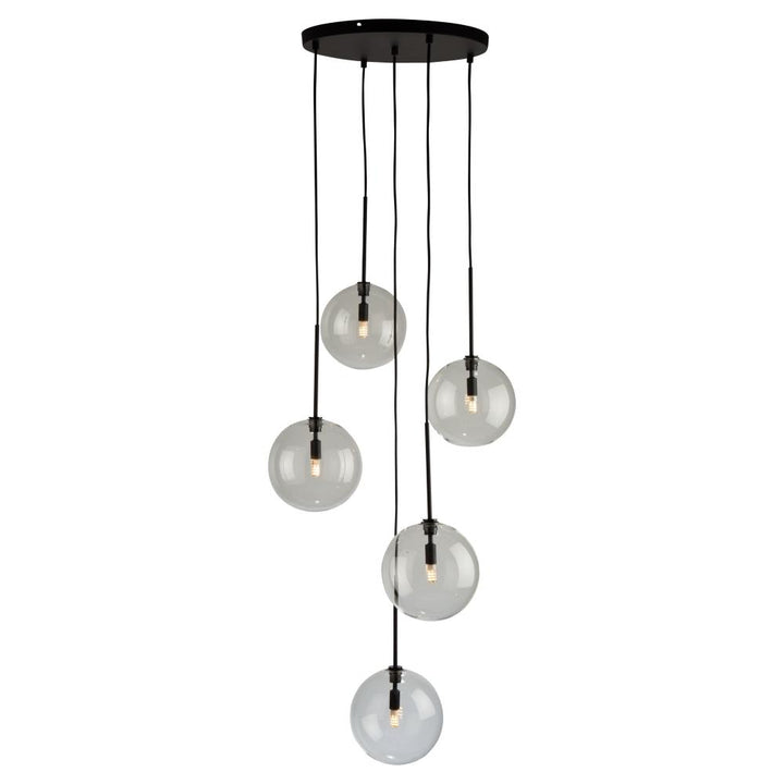 Pinpoint 5 Light Pendant Black