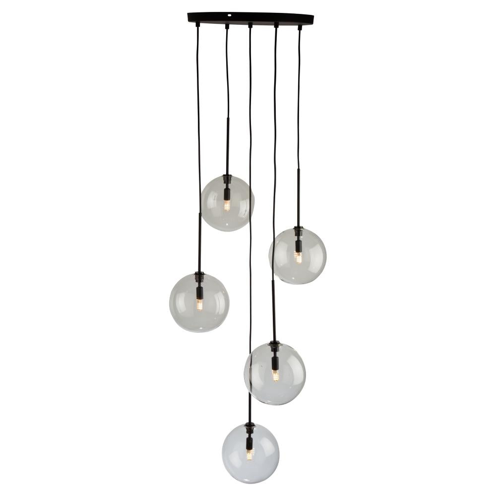 Pinpoint 5 Light Pendant Black