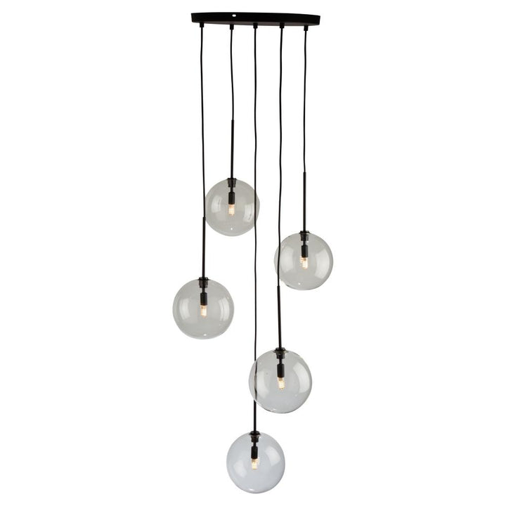 Pinpoint 5 Light Pendant Black