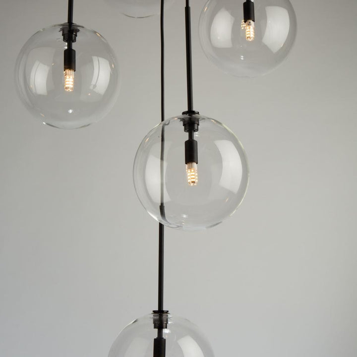 Pinpoint 5 Light Pendant Black
