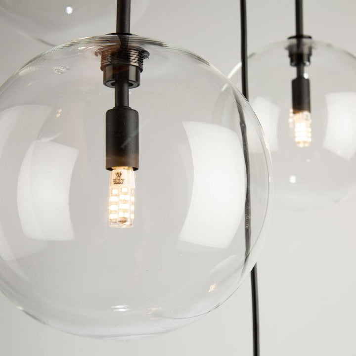 Pinpoint 5 Light Pendant Black