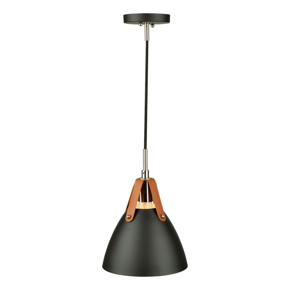 Tote 1 Light Pendant Black