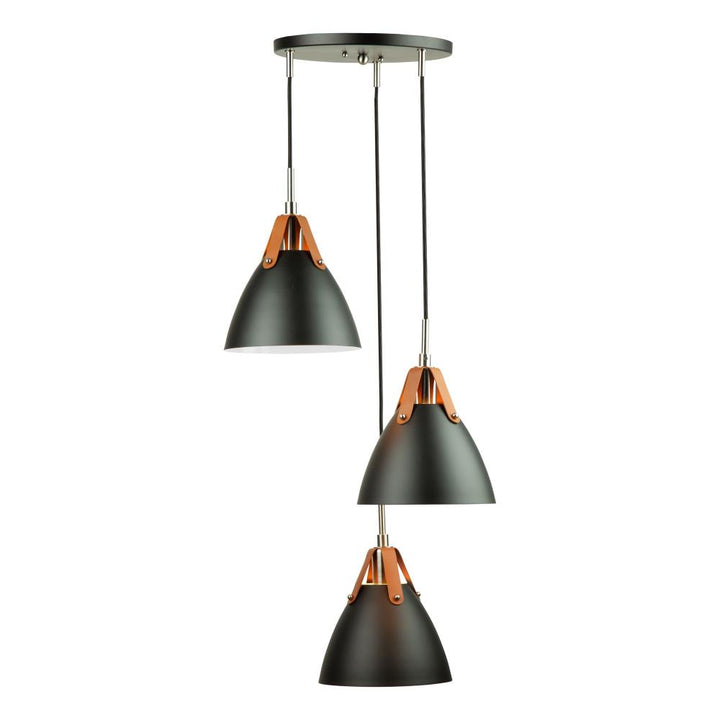 Tote 3 Light Pendant Black