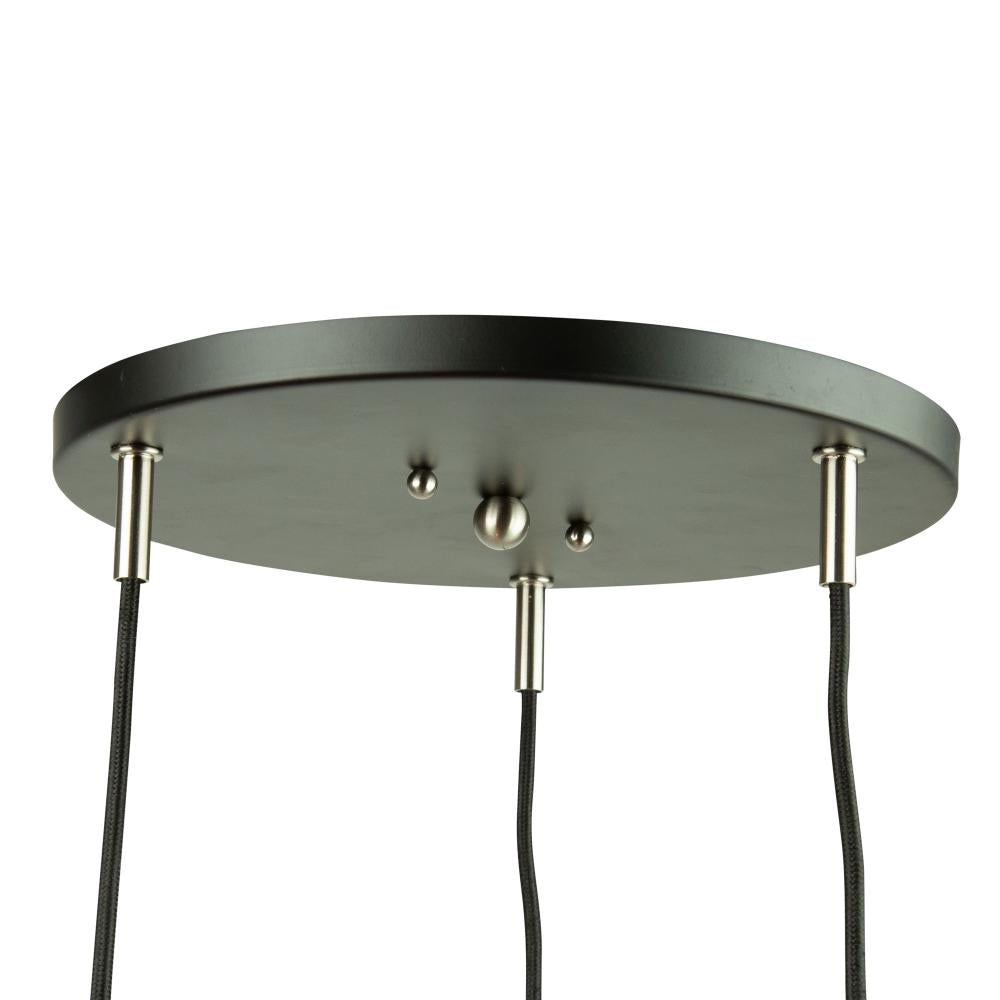 Tote 3 Light Pendant Black