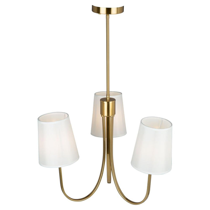 Rhythm 3 Light Chandelier Brushed Gold