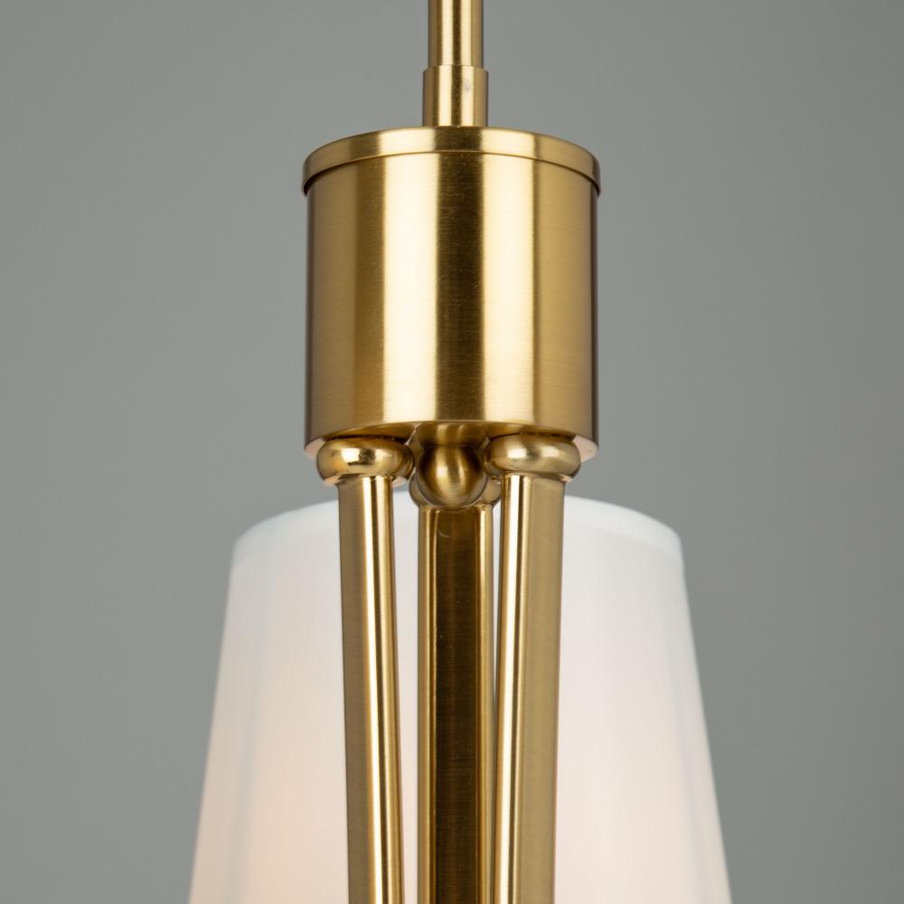 Rhythm 3 Light Chandelier Brushed Gold