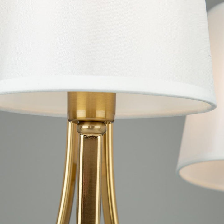 Rhythm 3 Light Chandelier Brushed Gold