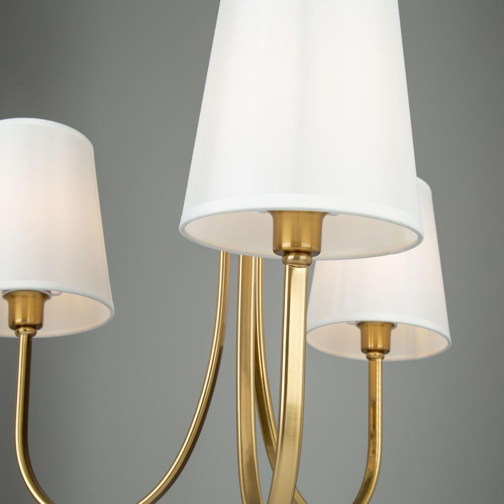 Rhythm 3 Light Chandelier Brushed Gold