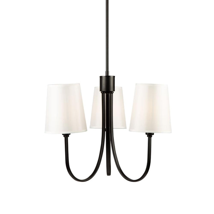 Rhythm 3 Light Chandelier Black