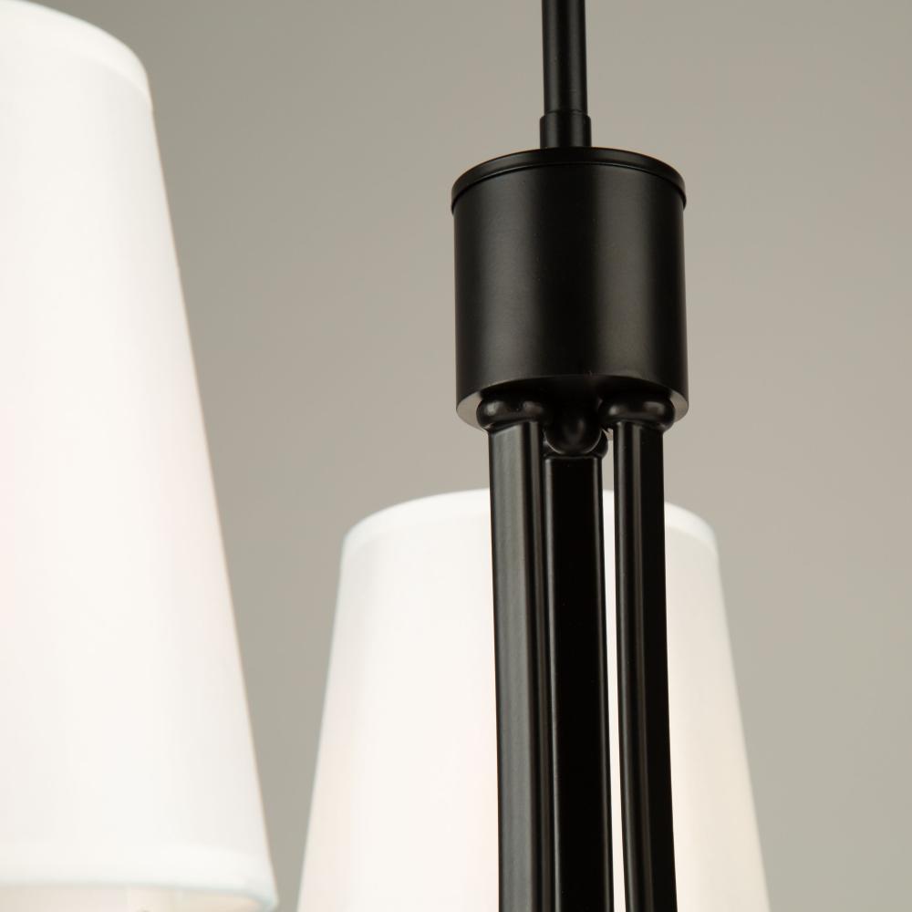 Rhythm 3 Light Chandelier Black