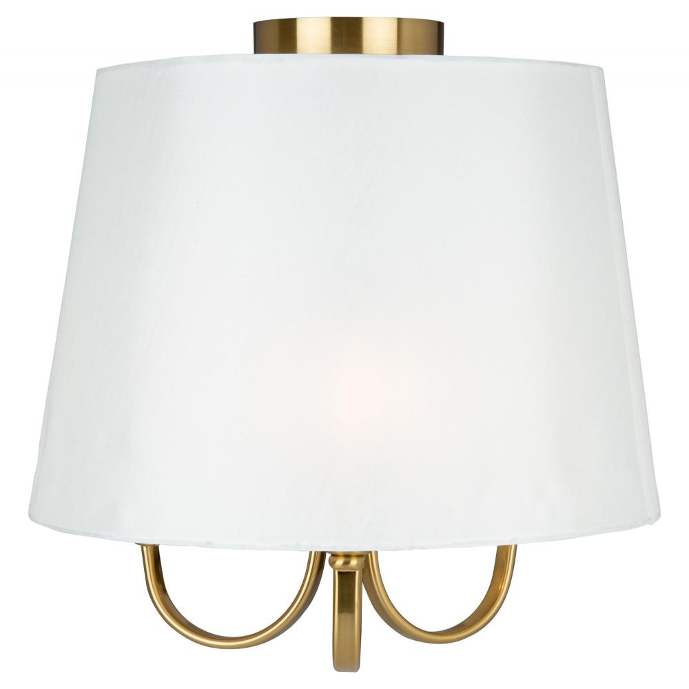 Rhythm 3 Light Semi-Flush Mount Brushed Gold