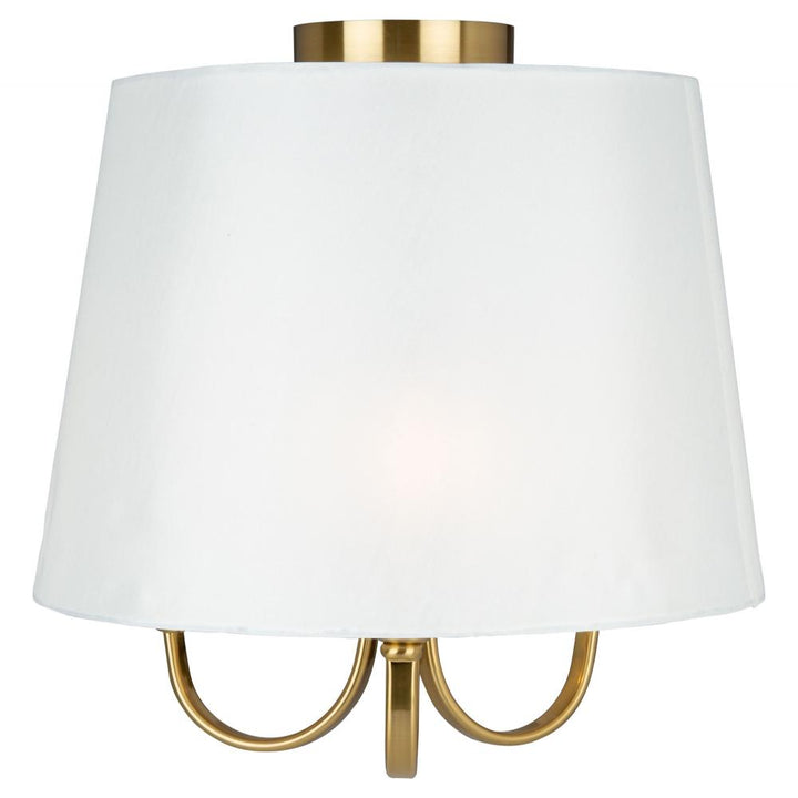 Rhythm 3 Light Semi-Flush Mount Brushed Gold