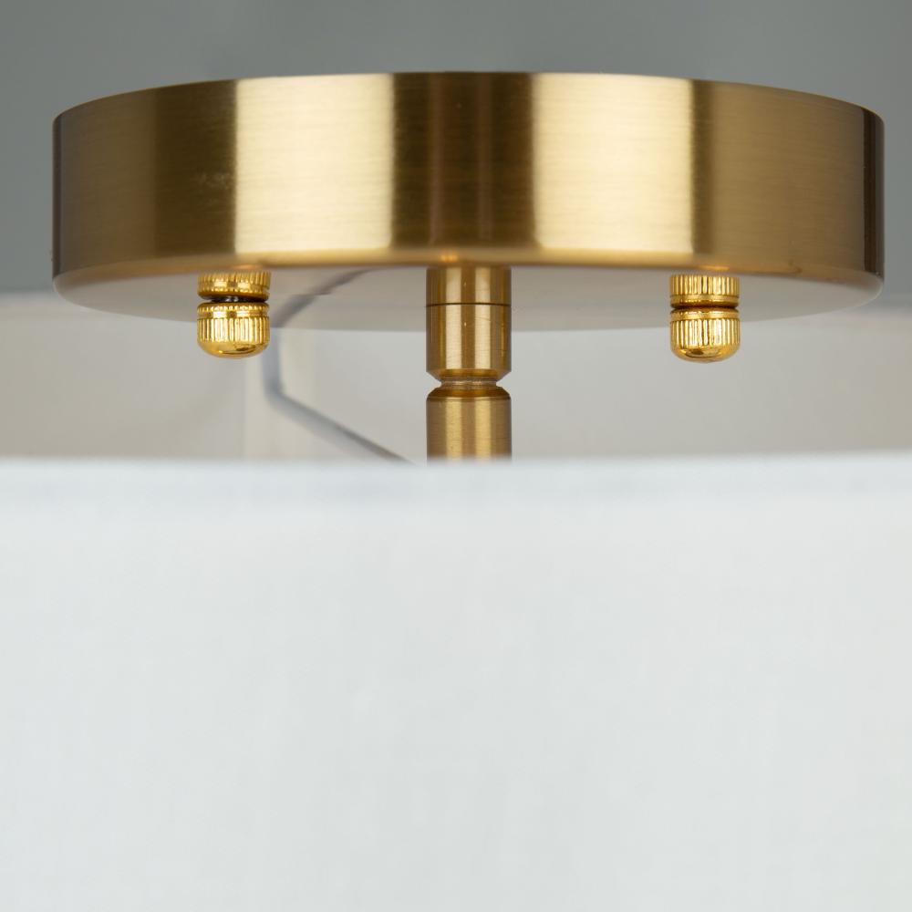 Rhythm 3 Light Semi-Flush Mount Brushed Gold
