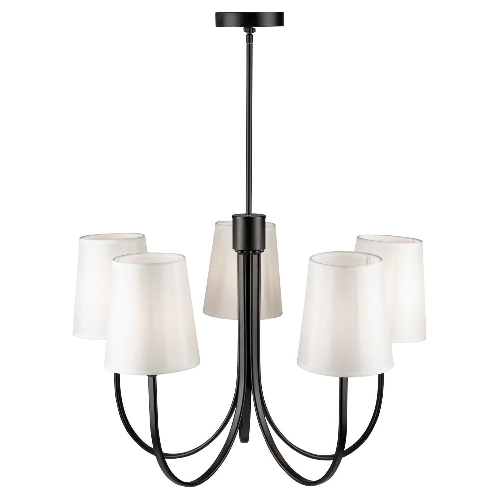 Rhythm 5 Light Chandelier Black