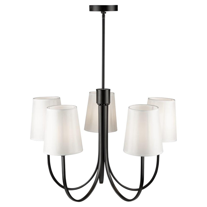 Rhythm 5 Light Chandelier Black