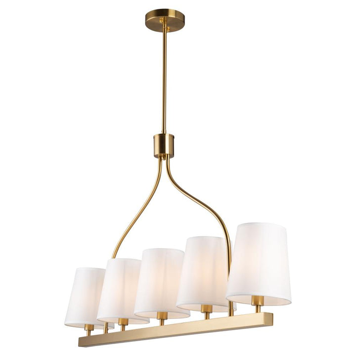 Rhythm 5 Light Island Brushed Gold