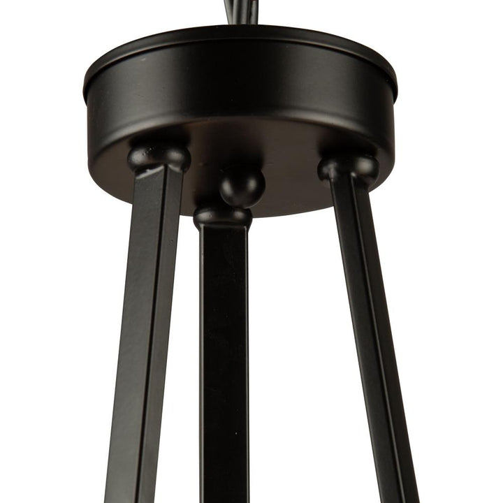 Coco 3 Light Chandelier Black and Gold
